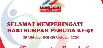 SELAMAT MEMPERINGATI HARI SUMPAH PEMUDA 28 OKTOBER 2020 – BERSATU DAN BANGKIT